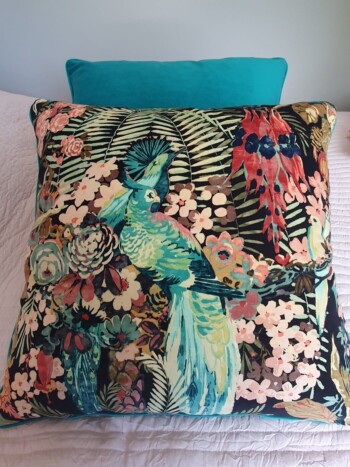 cushion with fabric from Ultimate Fabrics